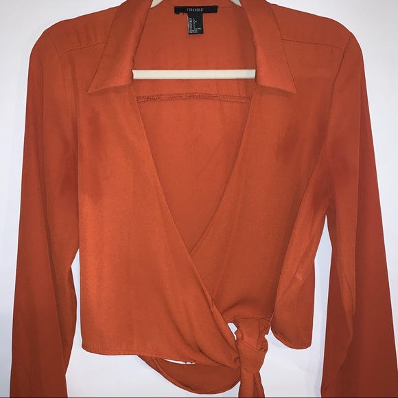 Mesh Wrap Crop Top - Picture 2 of 8